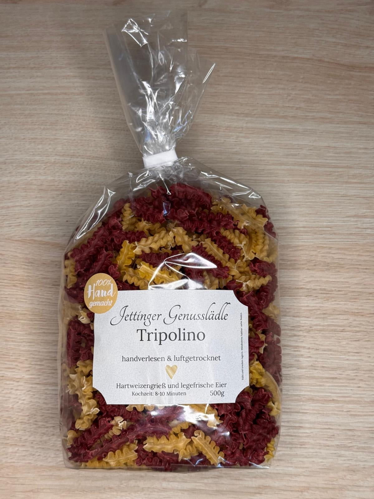 Tripolino Nudel Rot/Natur