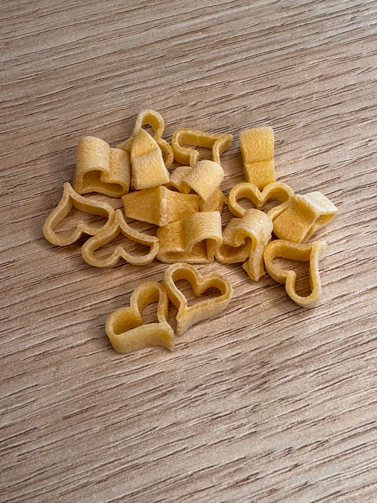 Herzchen Nudeln Bunt   "Dankeschön"